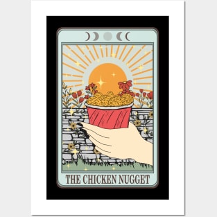 Funny tarot card with chicken nuggets Posters and Art